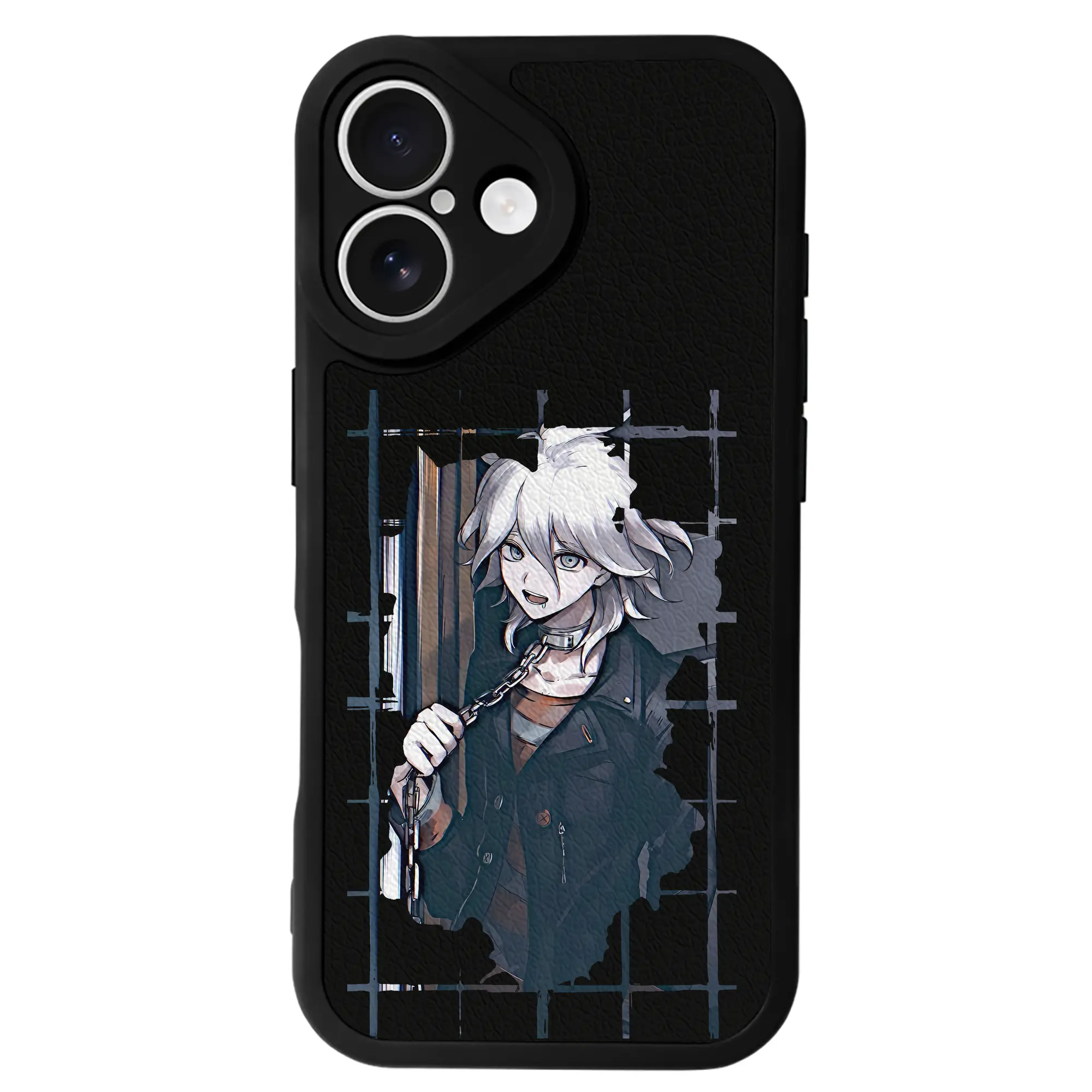 ダンガンロンパ グッズ,狛枝凪斗 - IPhone 16シリーズ対応 ・ シリコンスマホケース ・ レザー調 ・ 高精度フィット ・ 耐衝撃 ・ ワイヤレス充電対応 ・ 精密カット